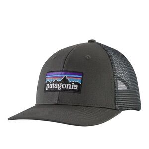 Unisex Patagonia P-6 Logo Trucker Hat Forge Grey Like New